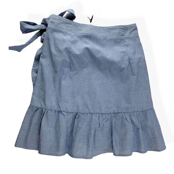 Gibson look  wrap Ruffled Mini Skirt Small - Picture 2 of 3